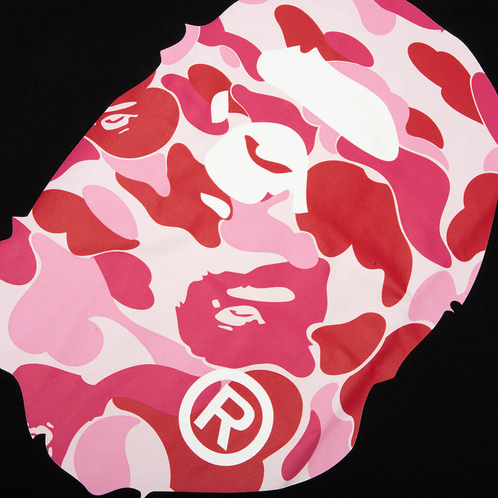 ABC Camo Big Ape Head Tee Black Pink