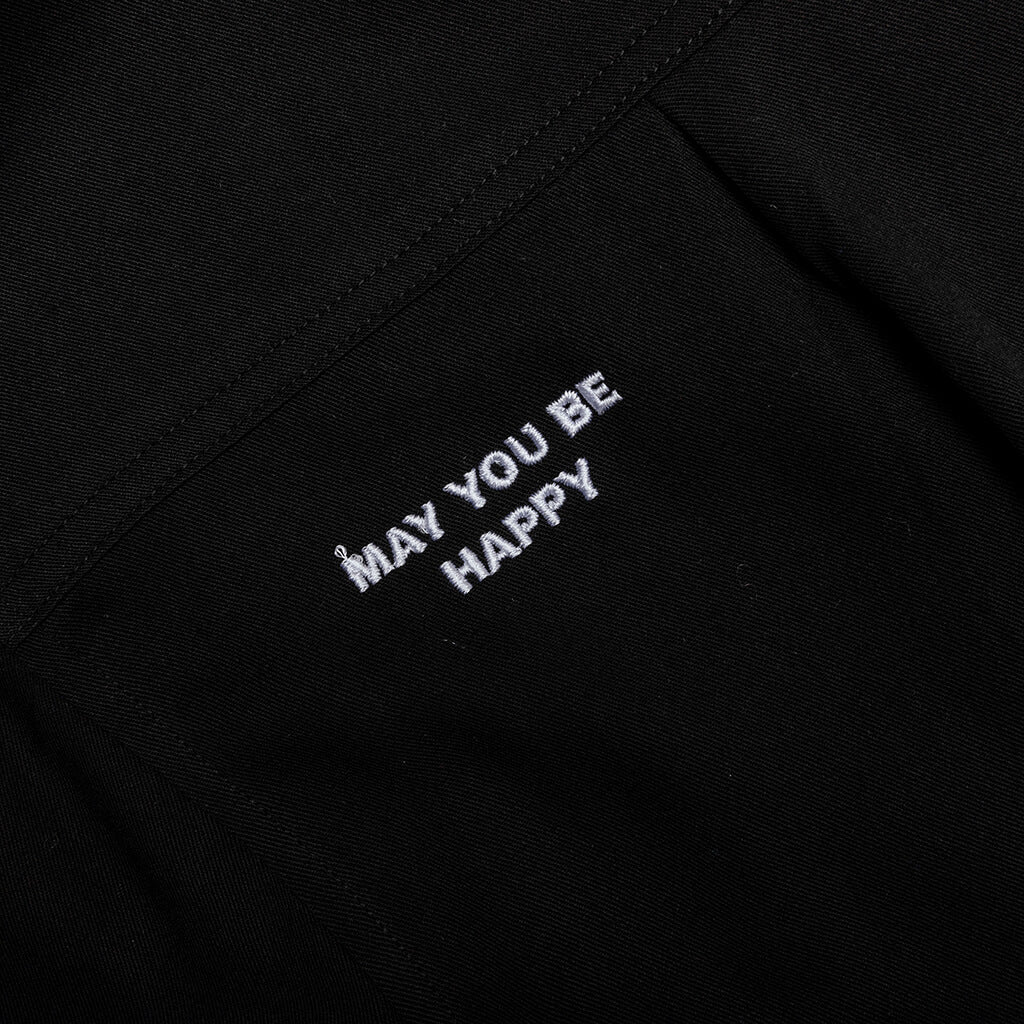 May You Be Safe Button Up Black