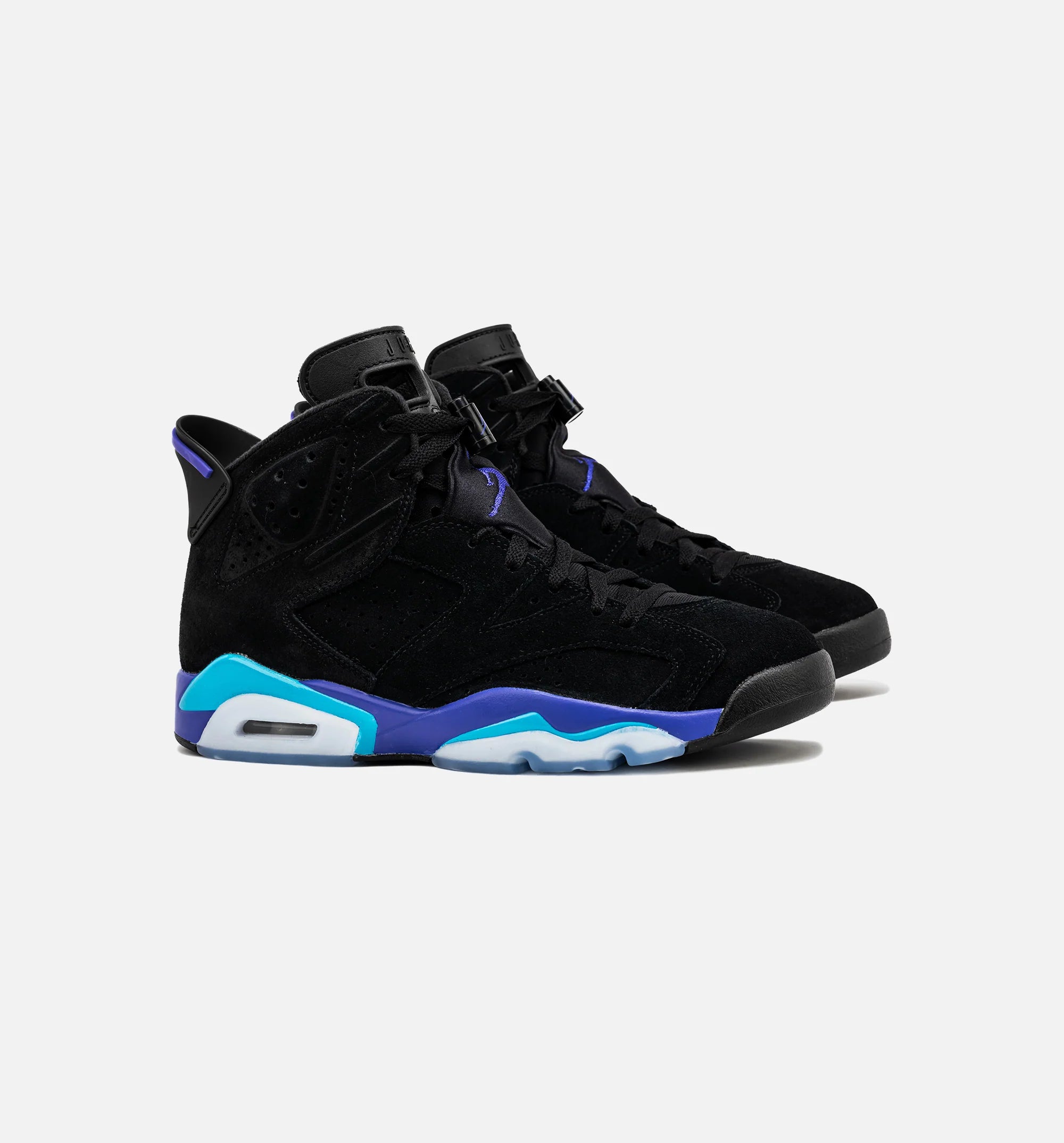 Air Jordan 6 Retro Aqua Mens Lifestyle Shoe Black Aquatone Bright Concord
