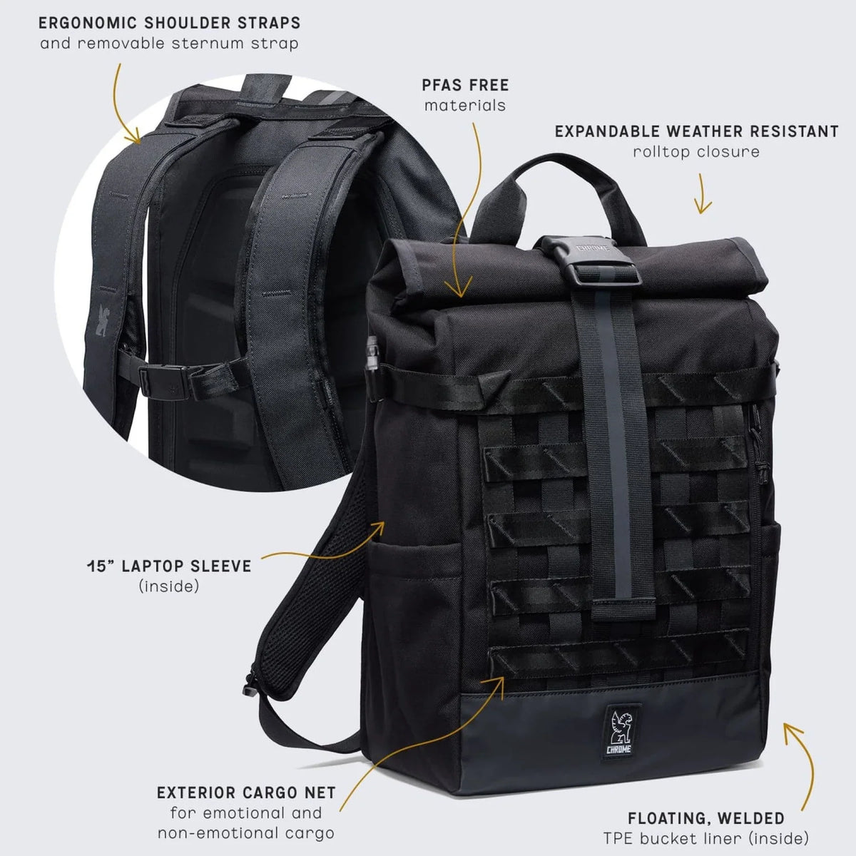 Chrome Industries Barrage 18L Pack Black