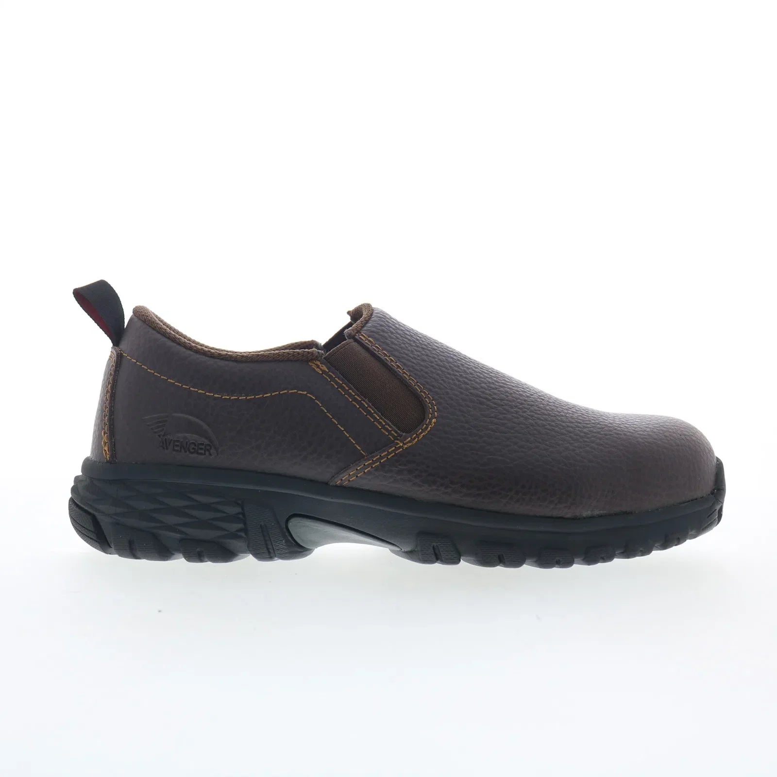 Avenger Flight Slip-On Alloy Toe A7000 Mens Brown Work & Safety Shoes