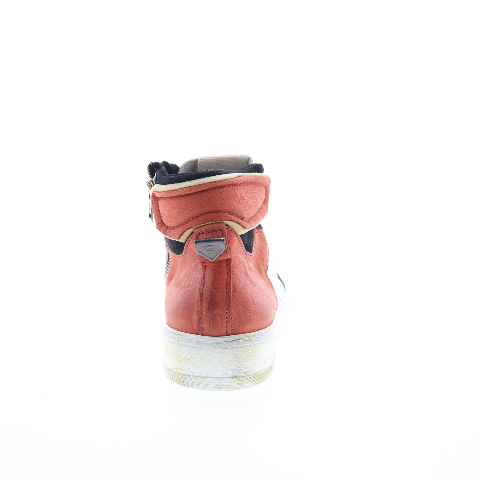 Folie Mens White Canvas Zipper Lifestyle Sneakers Shoes