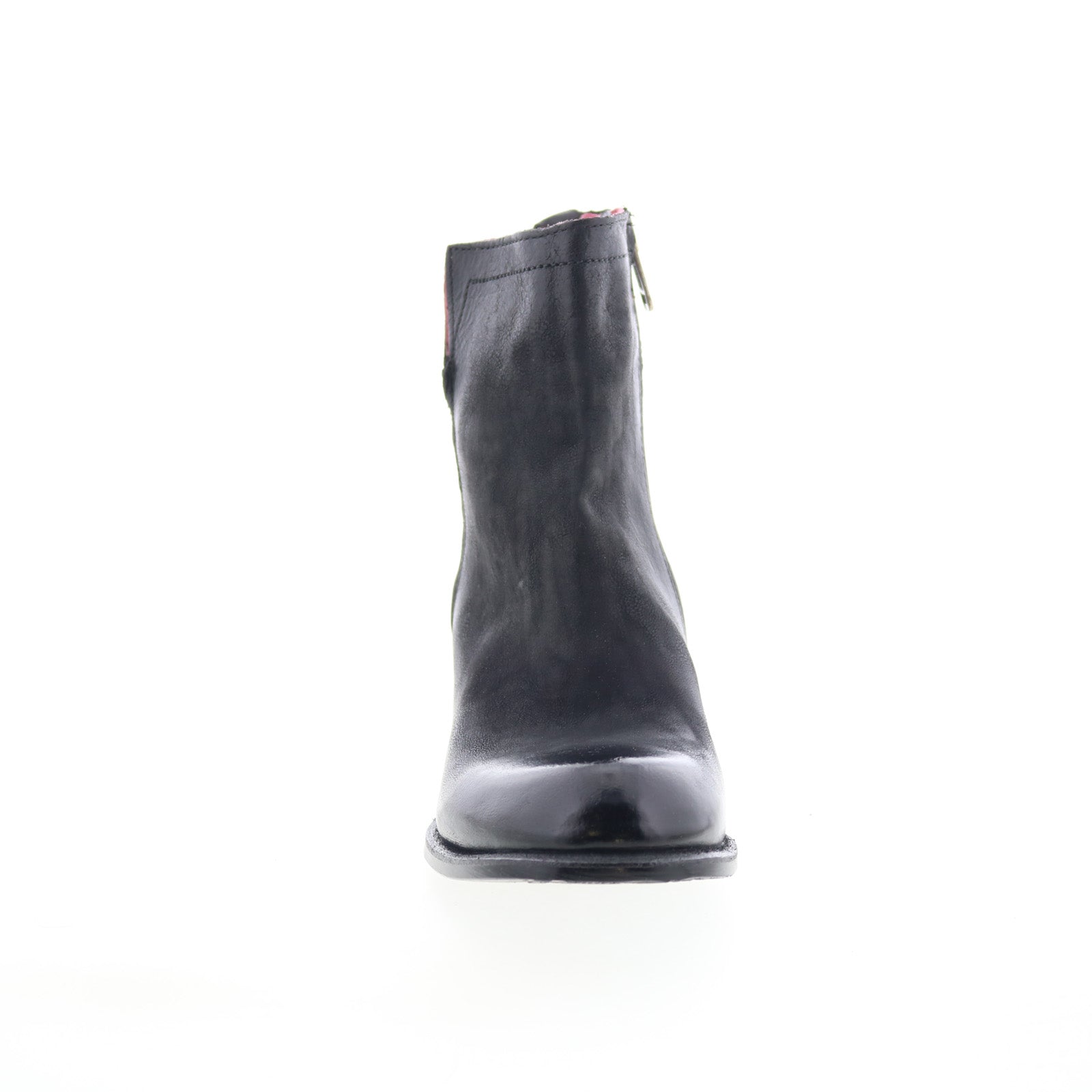 Grove Womens Black Leather Zipper Ankle & Booties Boots