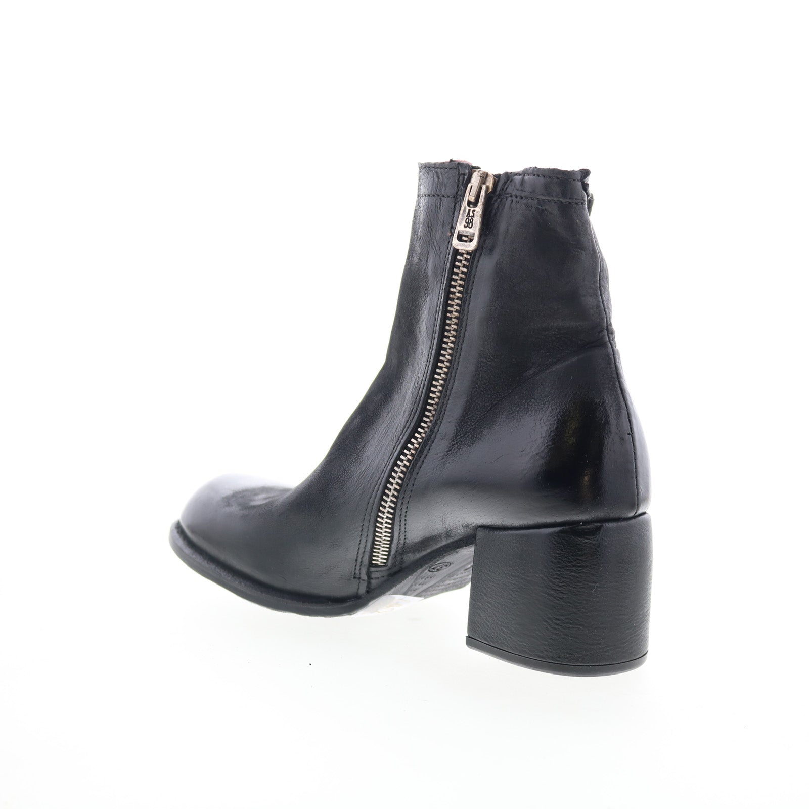 Grove Womens Black Leather Zipper Ankle & Booties Boots