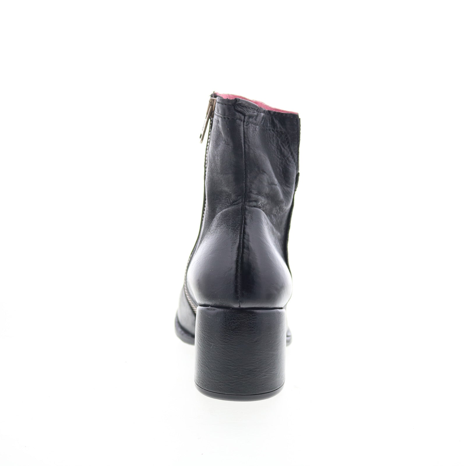 Grove Womens Black Leather Zipper Ankle & Booties Boots