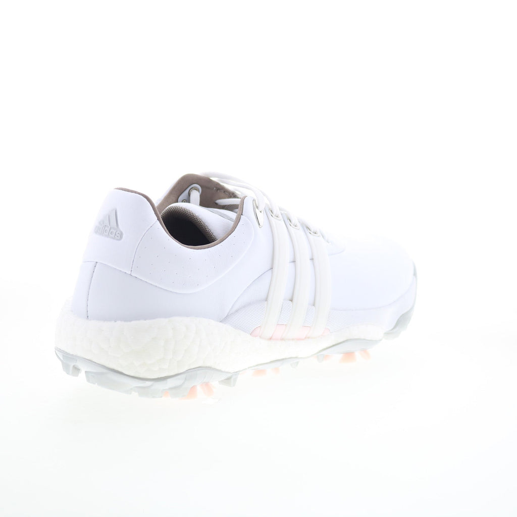 Tour360 22 GV9662 Womens White Leather Lace Up Athletic Golf Shoes