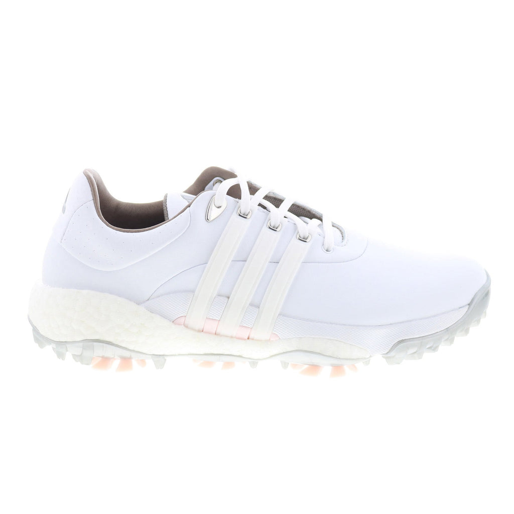 Tour360 22 GV9662 Womens White Leather Lace Up Athletic Golf Shoes