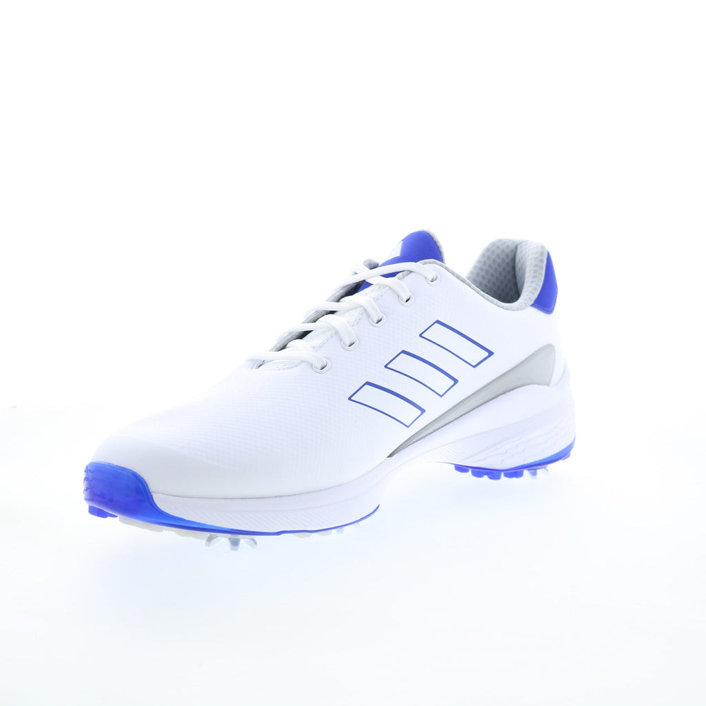 ZG23 H03673 Mens White Wide Mesh Lace Up Athletic Golf Shoes