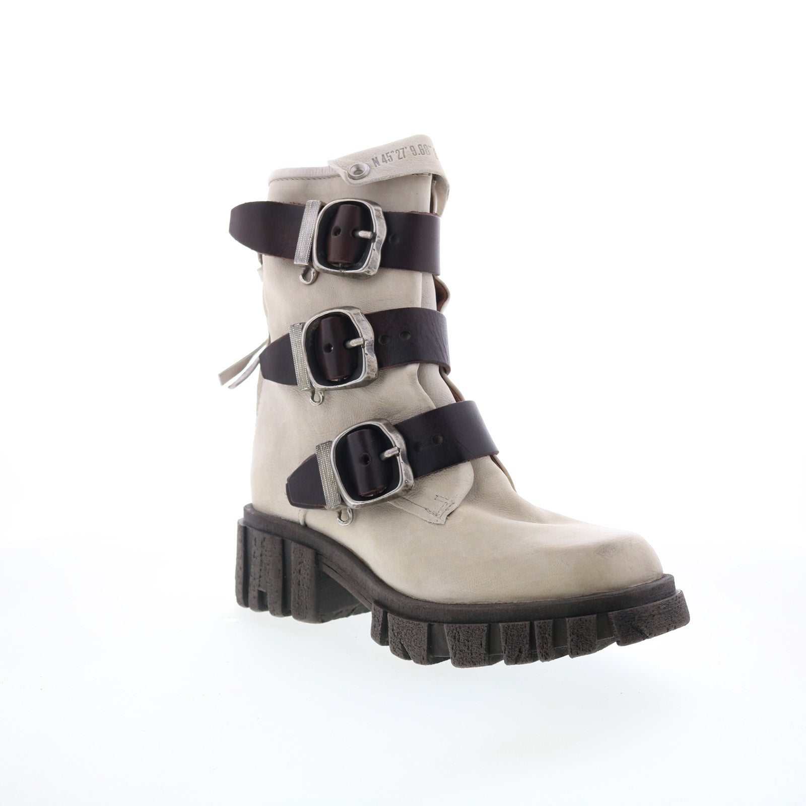 Hamish Womens Gray Leather Zipper Casual Dress Boots