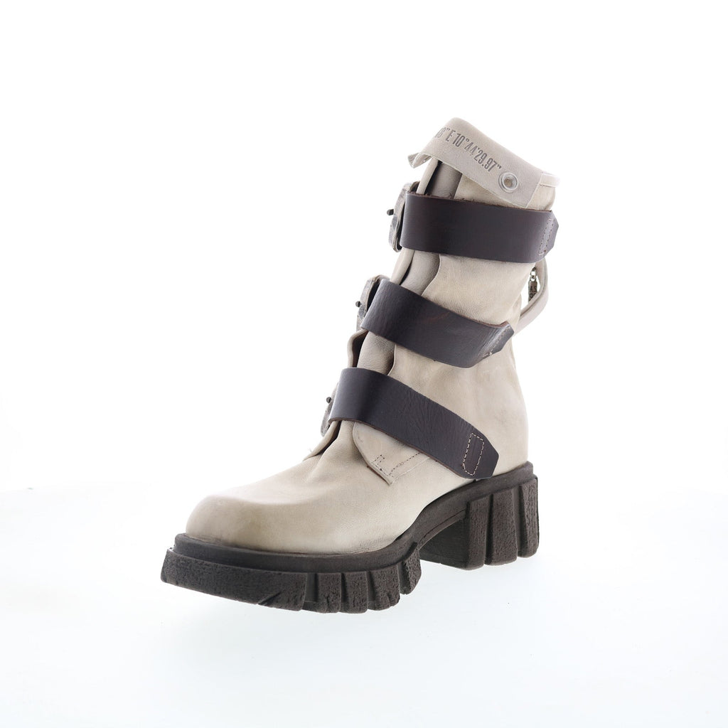 Hamish Womens Gray Leather Zipper Casual Dress Boots