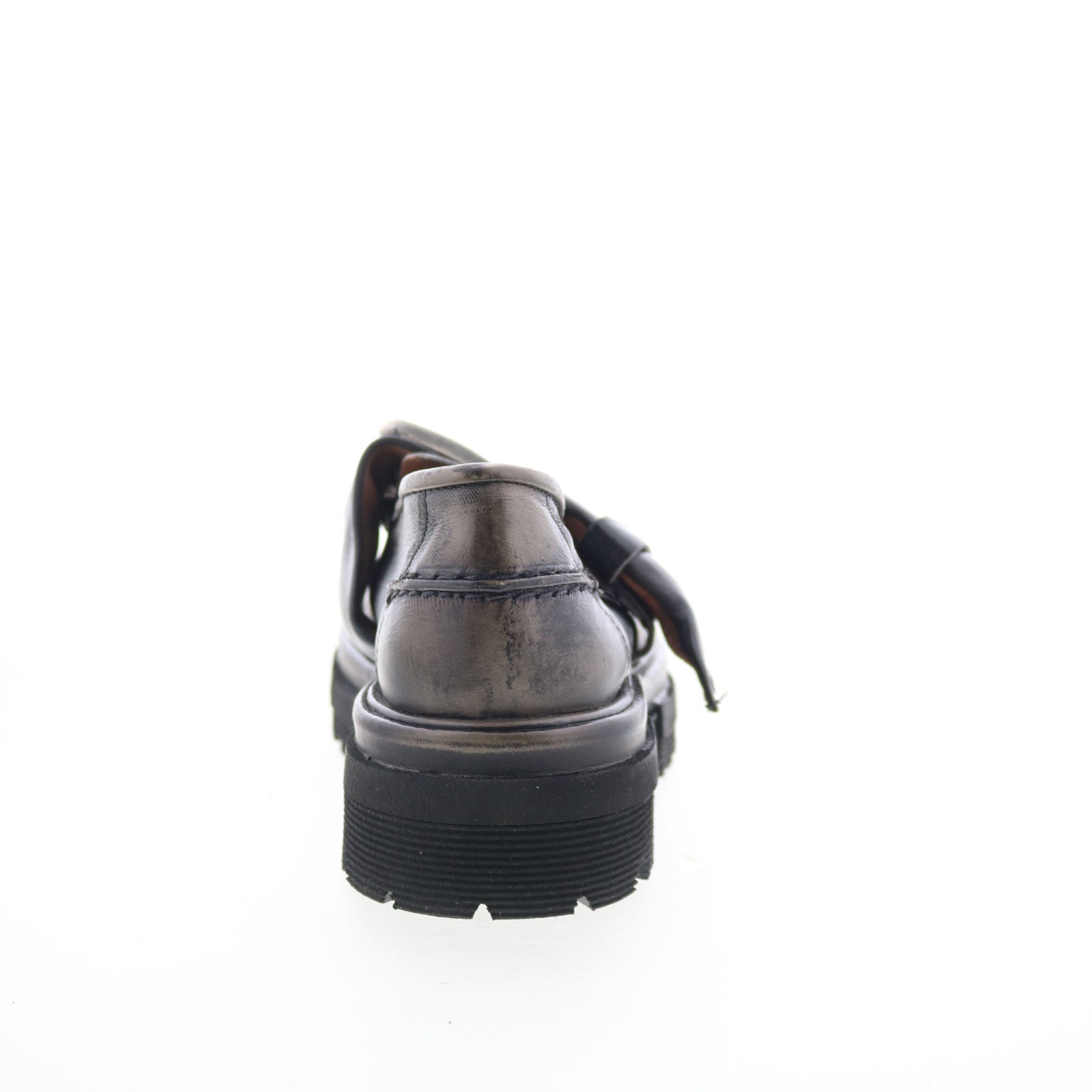 Heddy Womens Black Leather Slip On Loafers & Slip Ons Casual Shoes