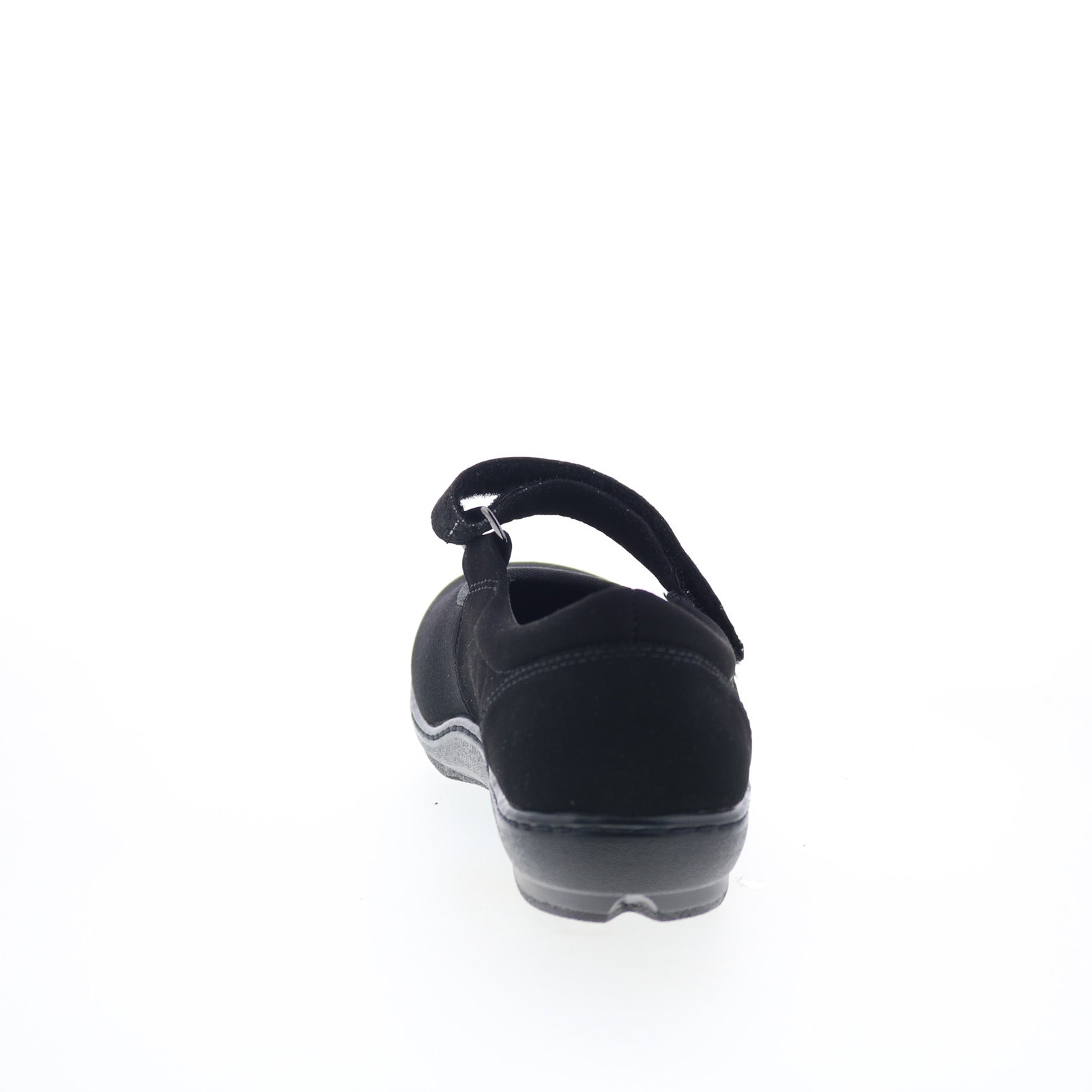 Aetrex Berries Helen Stretch MJ E390W Womens Black Wide Mary Jane Flats Shoes