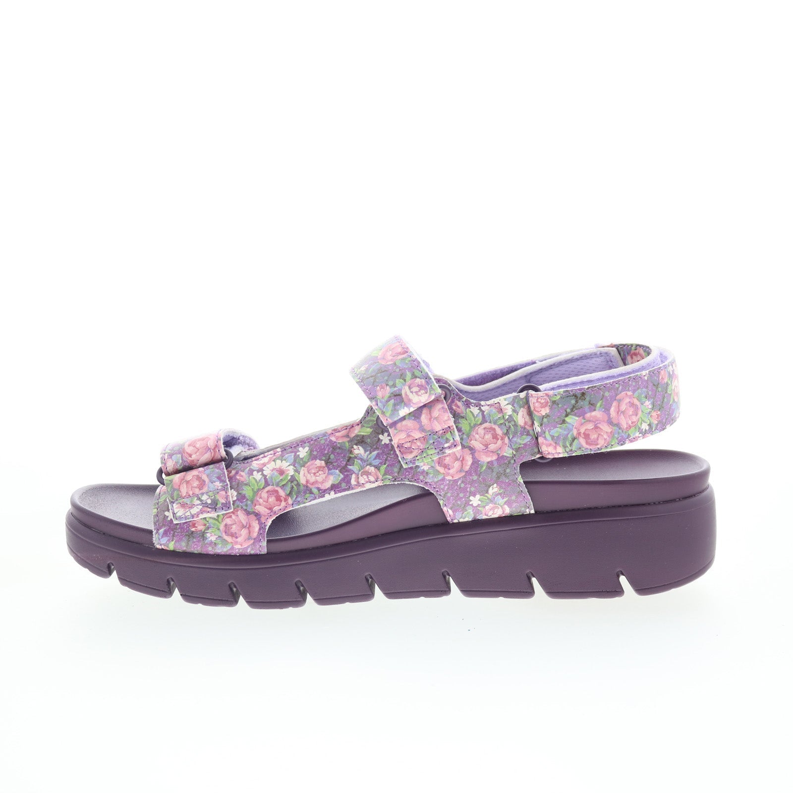 Alegria Henlee HLE-7436 Womens Purple Synthetic Strap Sandals Shoes