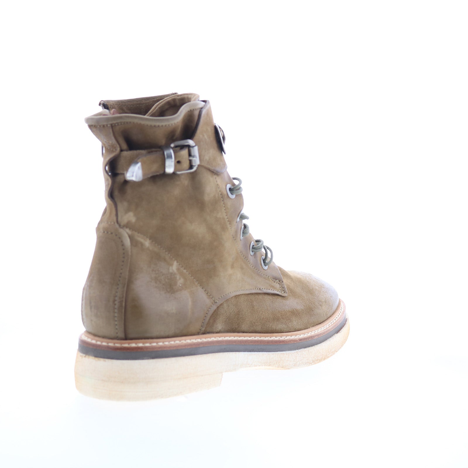 Ingle Womens Brown Leather Lace Up Casual Dress Boots
