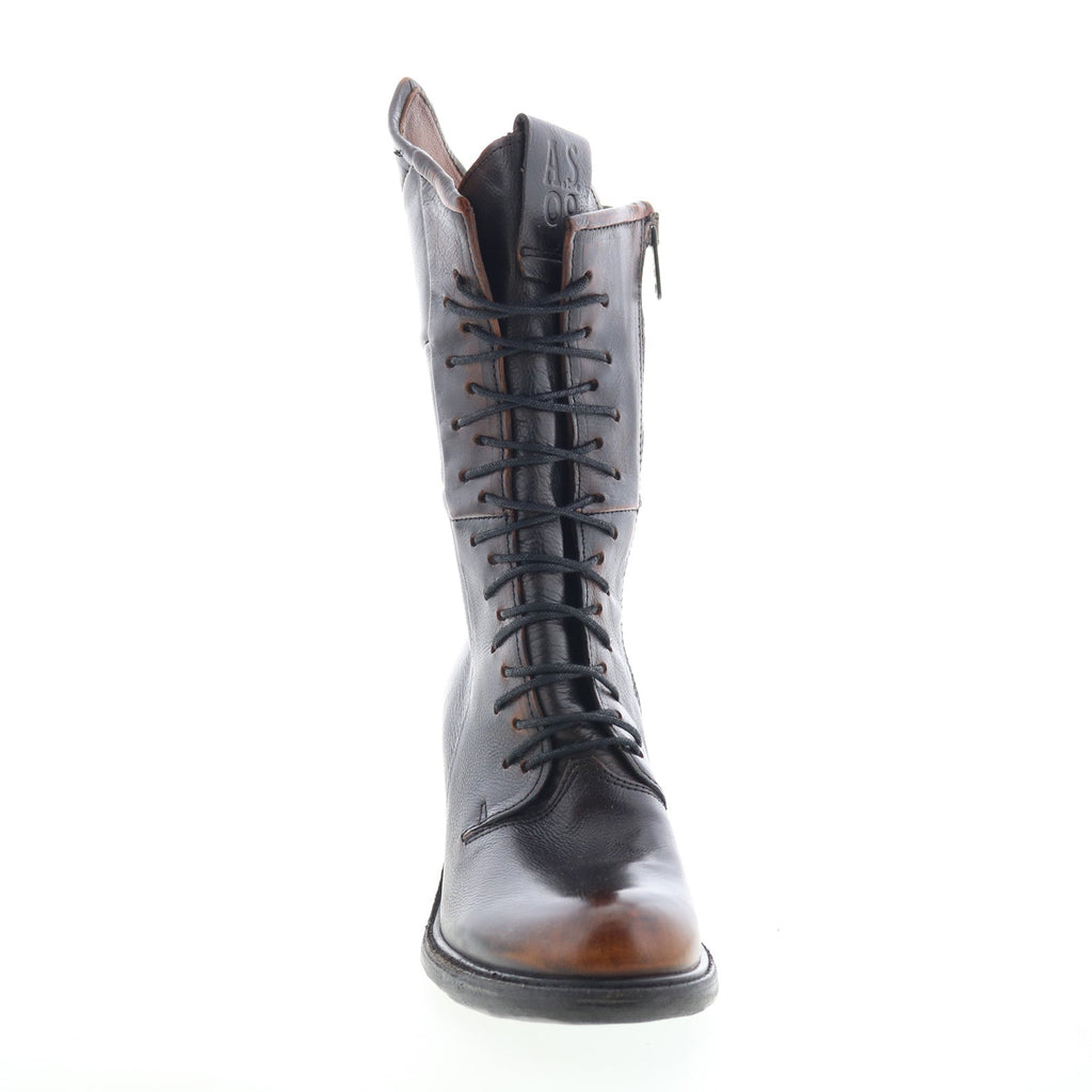 Jasper Womens Brown Leather Zipper Casual Dress Boots