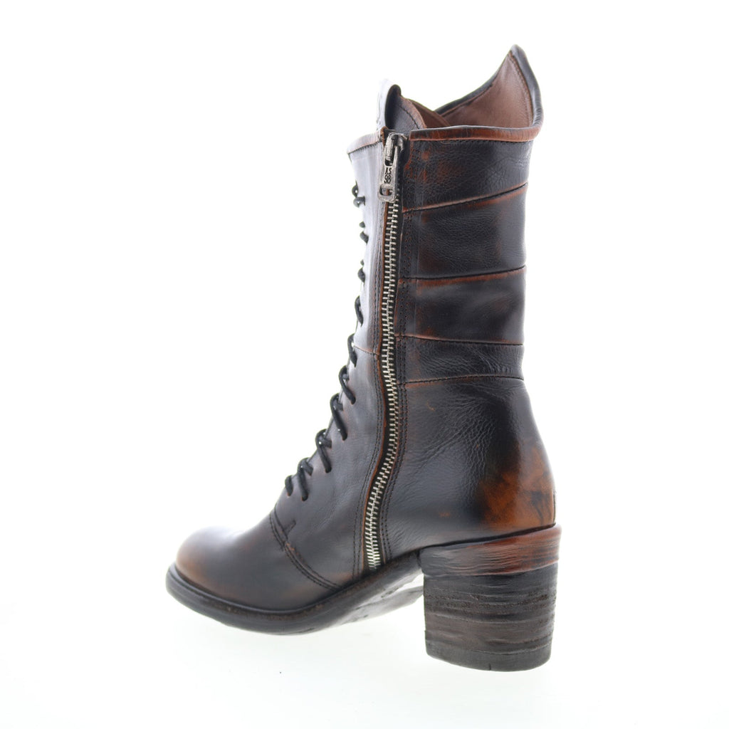 Jasper Womens Brown Leather Zipper Casual Dress Boots