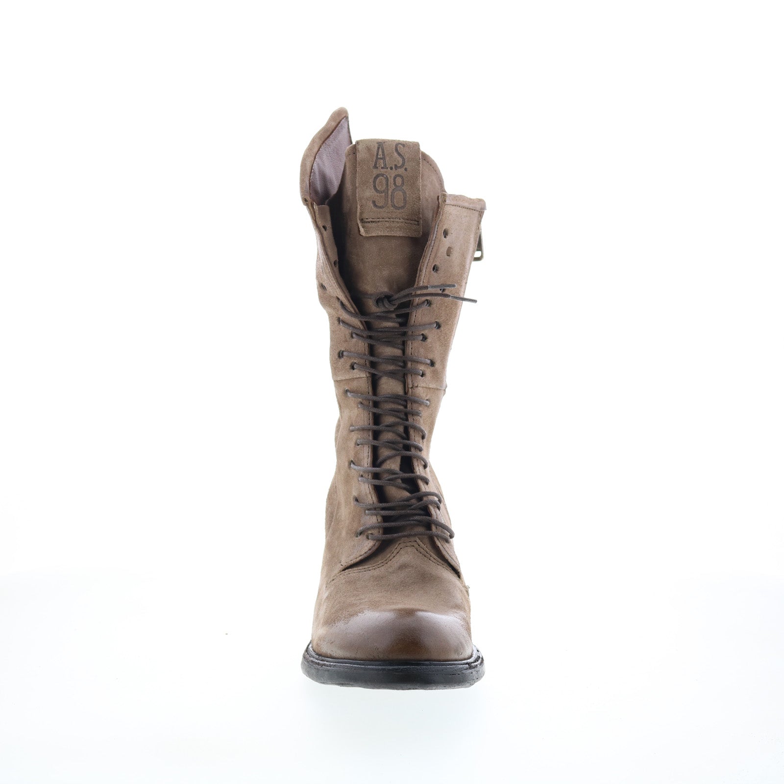 Jasper Womens Gray Leather Zipper Casual Dress Boots