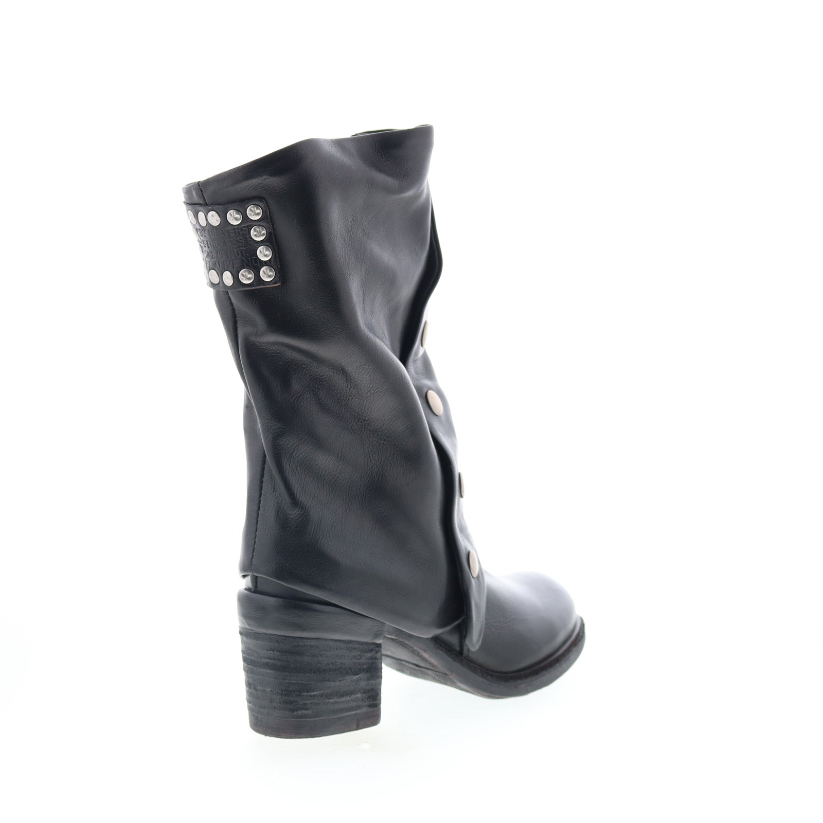 Jensen Womens Black Leather Zipper Ankle & Booties Boots