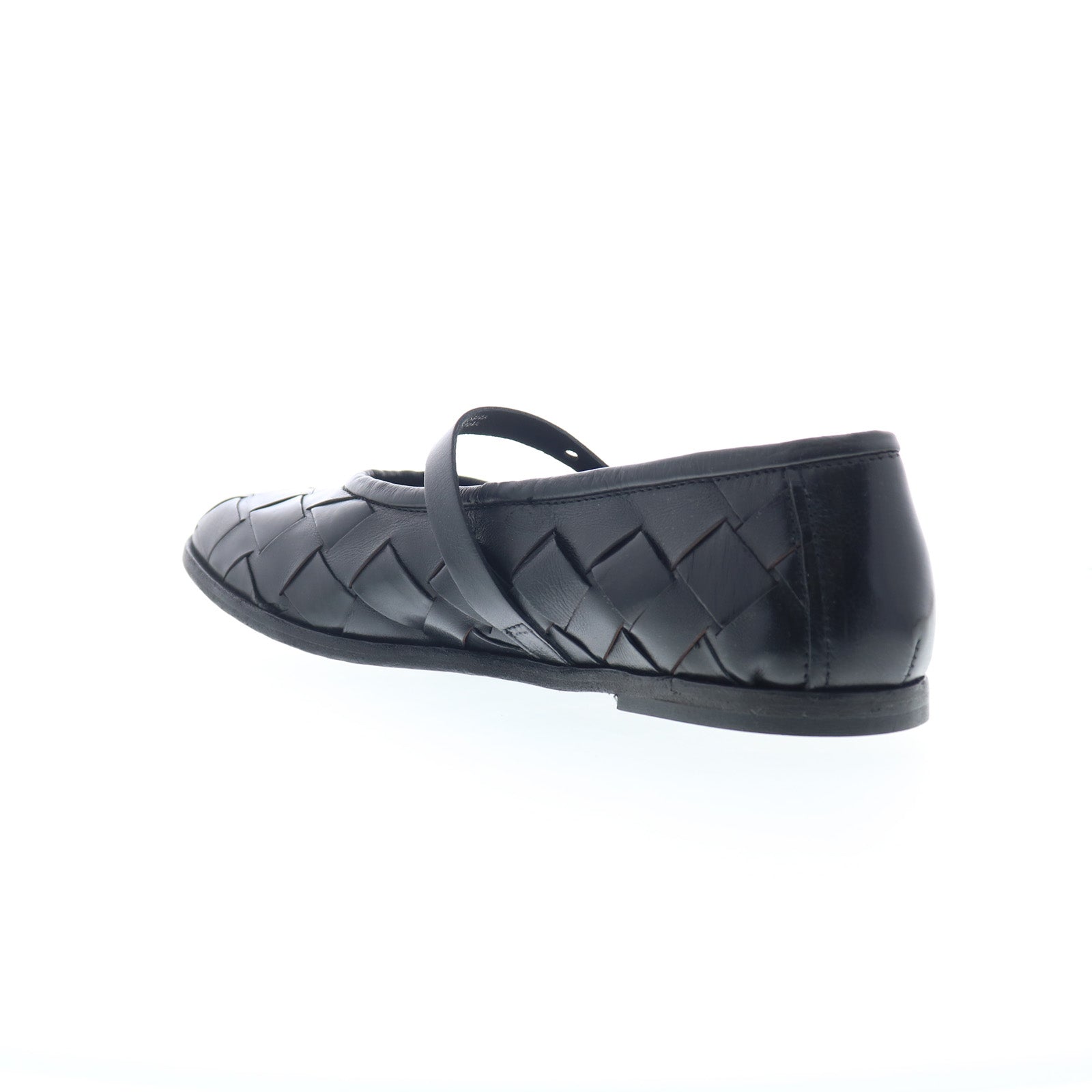 Jordan Womens Black Leather Hook & Loop Mary Jane Flats Shoes