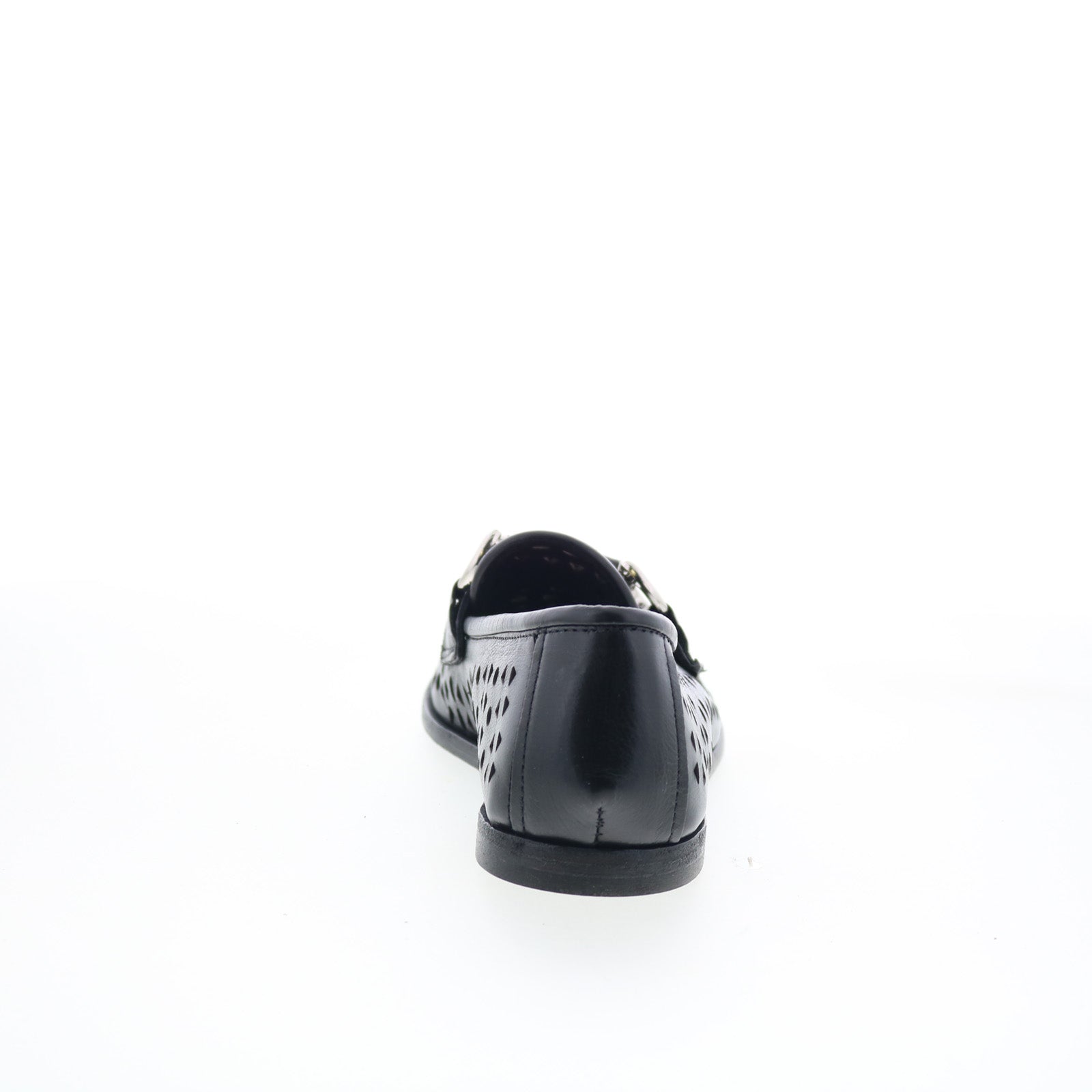 Jorge Womens Black Leather Slip On Loafer Flats Shoes