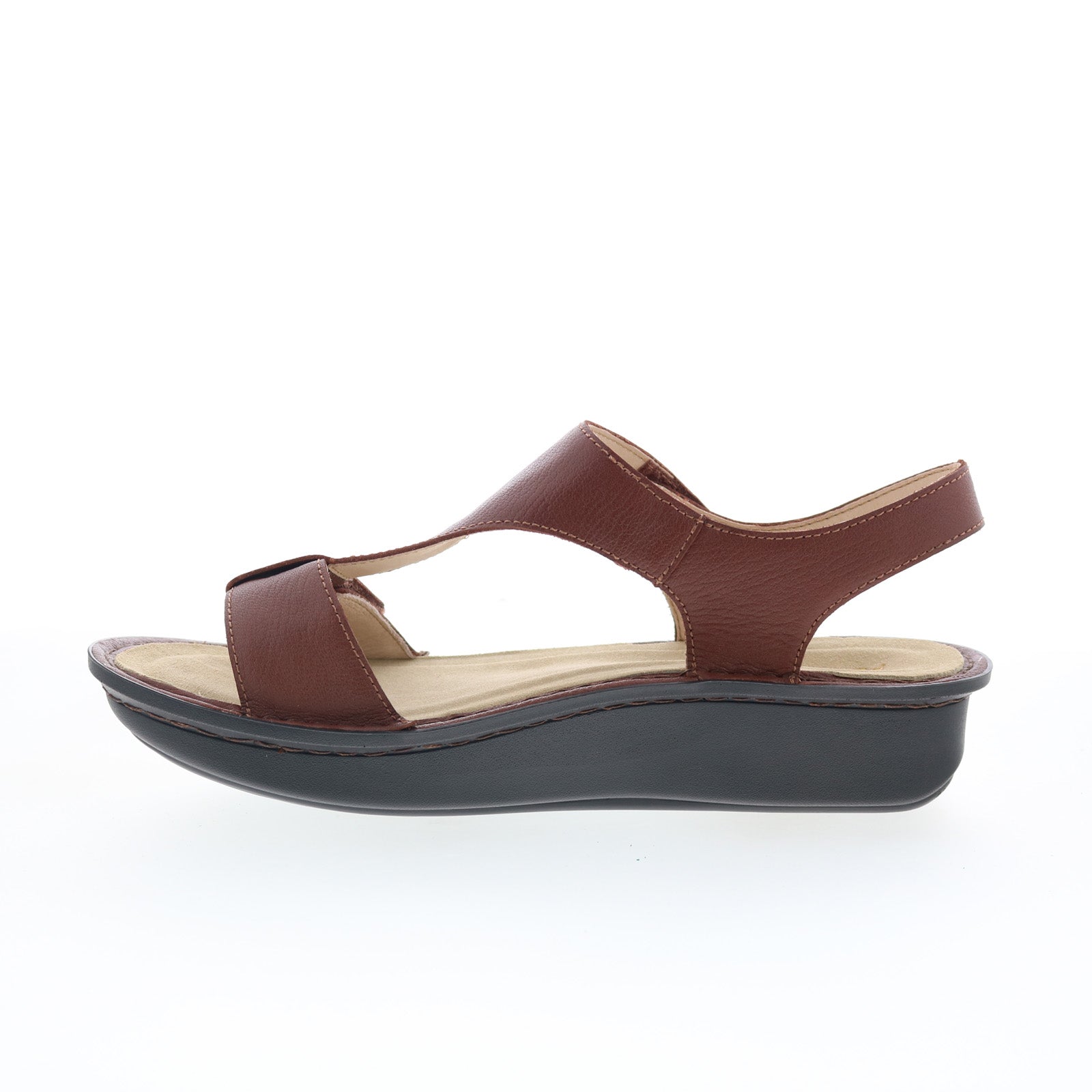 Alegria Kerri KER-7407 Womens Brown Leather Slingback Sandals Shoes