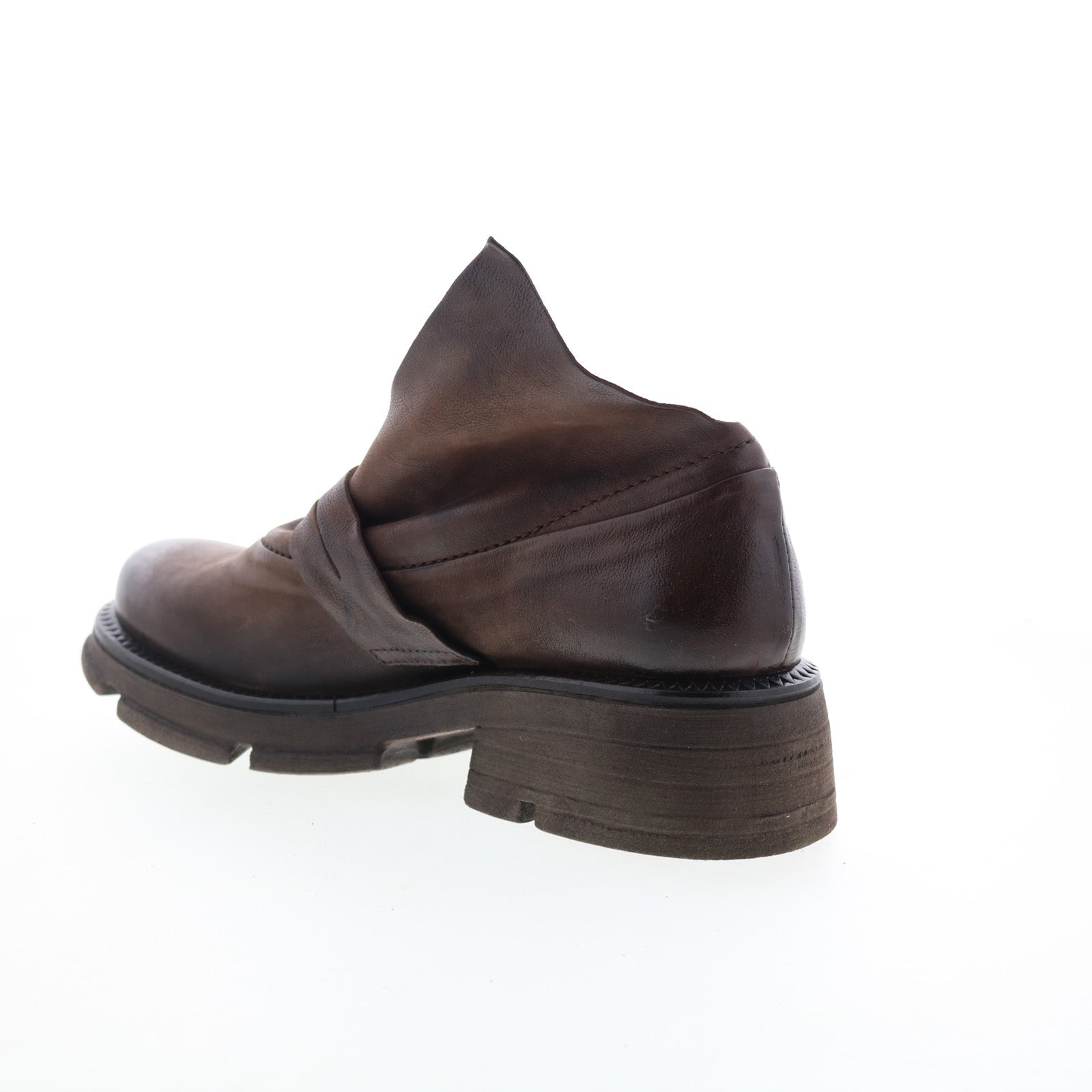 Laken Womens Brown Leather Slip On Casual Dress Boots