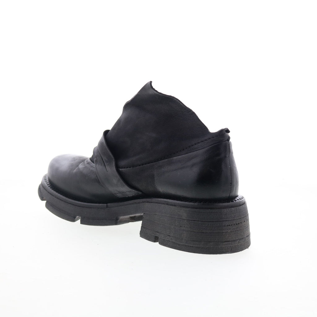 Laken Womens Black Leather Slip On Casual Dress Boots