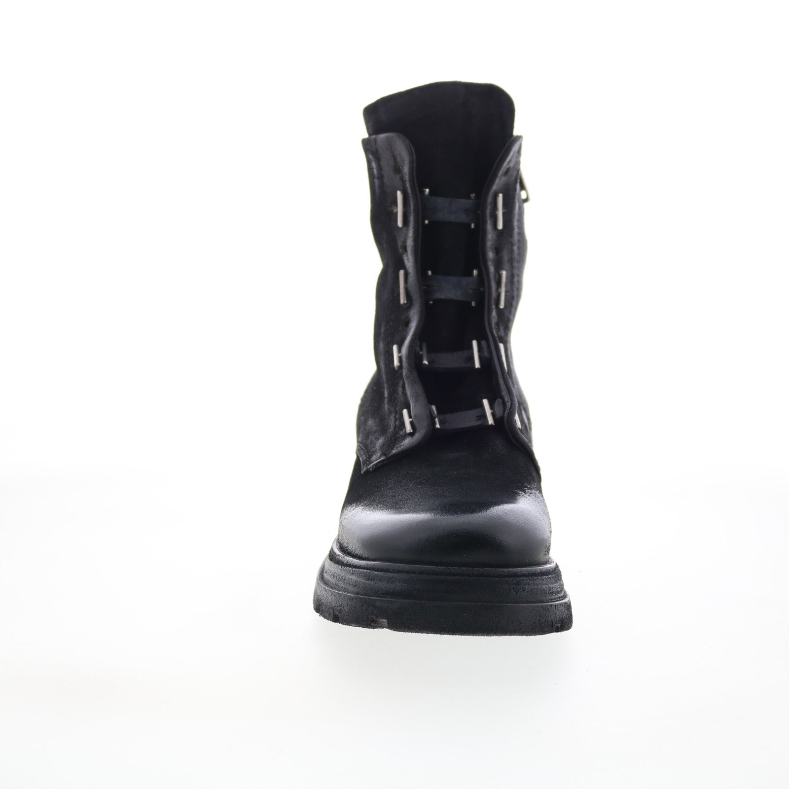 Lanford Womens Black Leather Zipper Casual Dress Boots