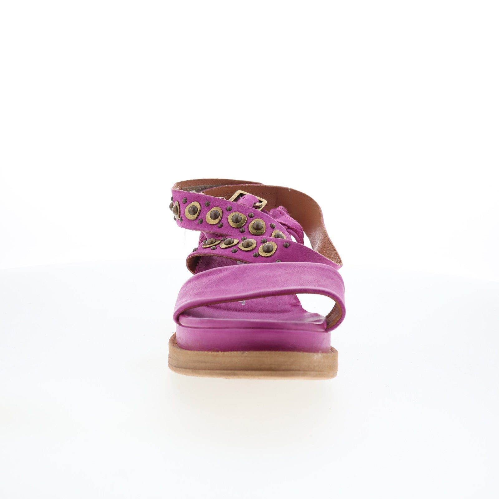 Larkie Womens Purple Suede Hook & Loop Strap Sandals Shoes