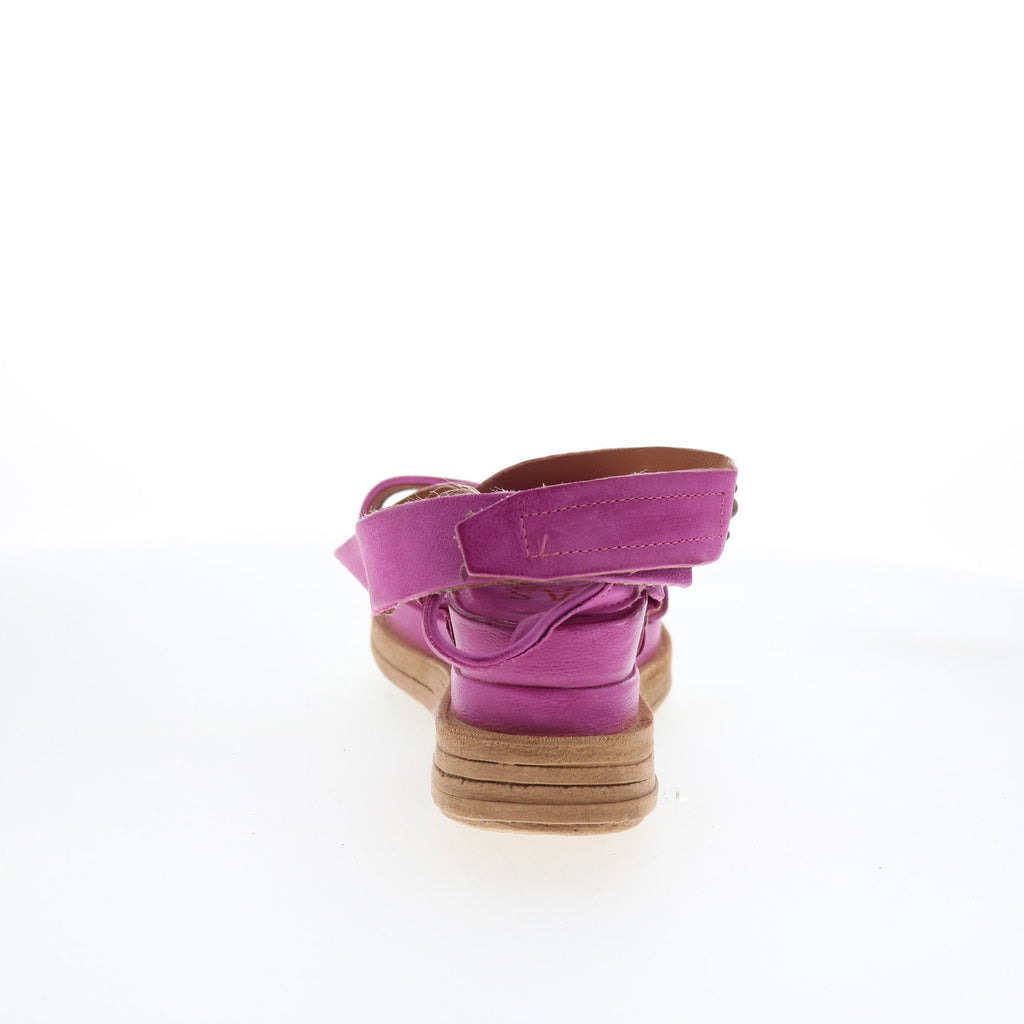 Larkie Womens Purple Suede Hook & Loop Strap Sandals Shoes