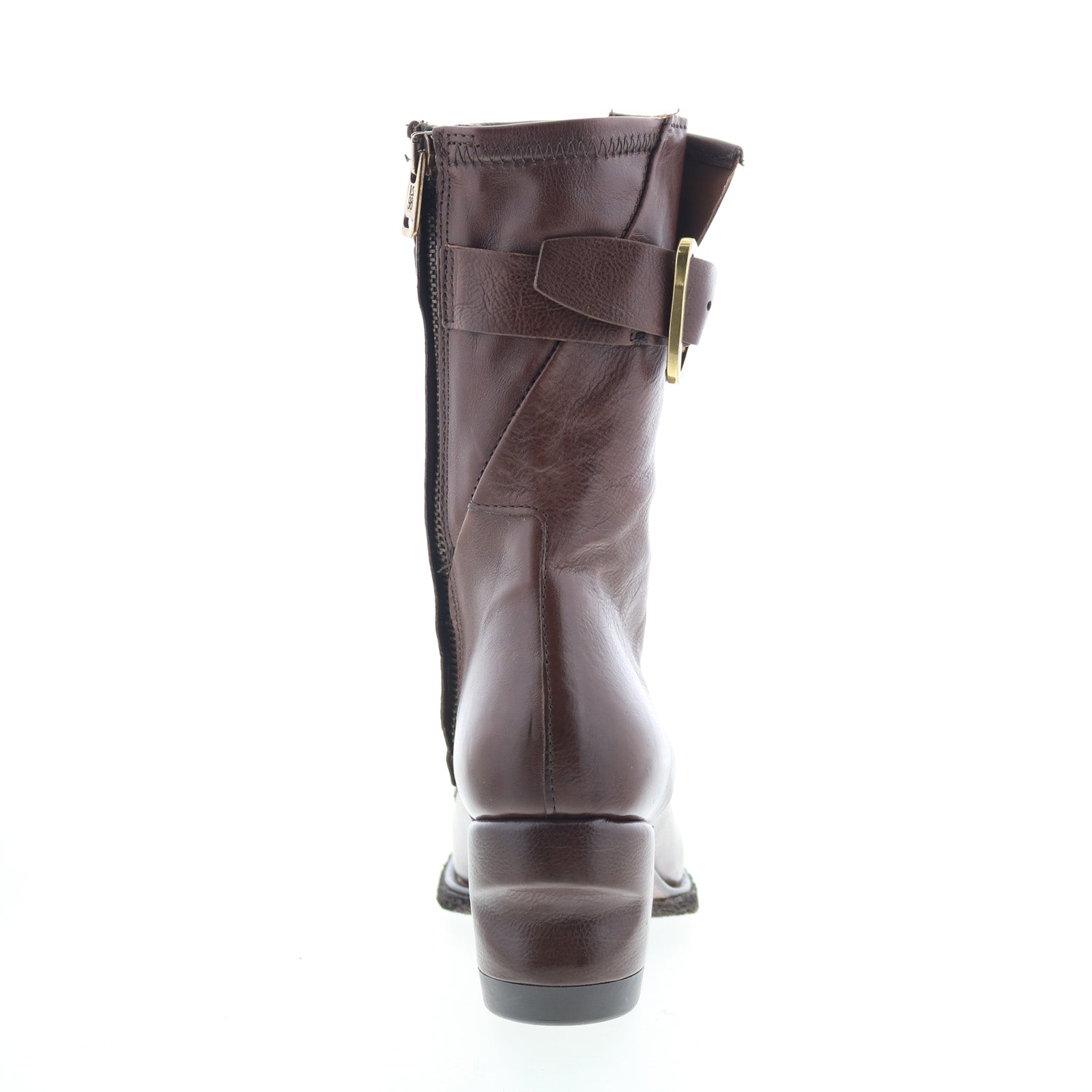Layne Womens Brown Leather Zipper Casual Dress Boots