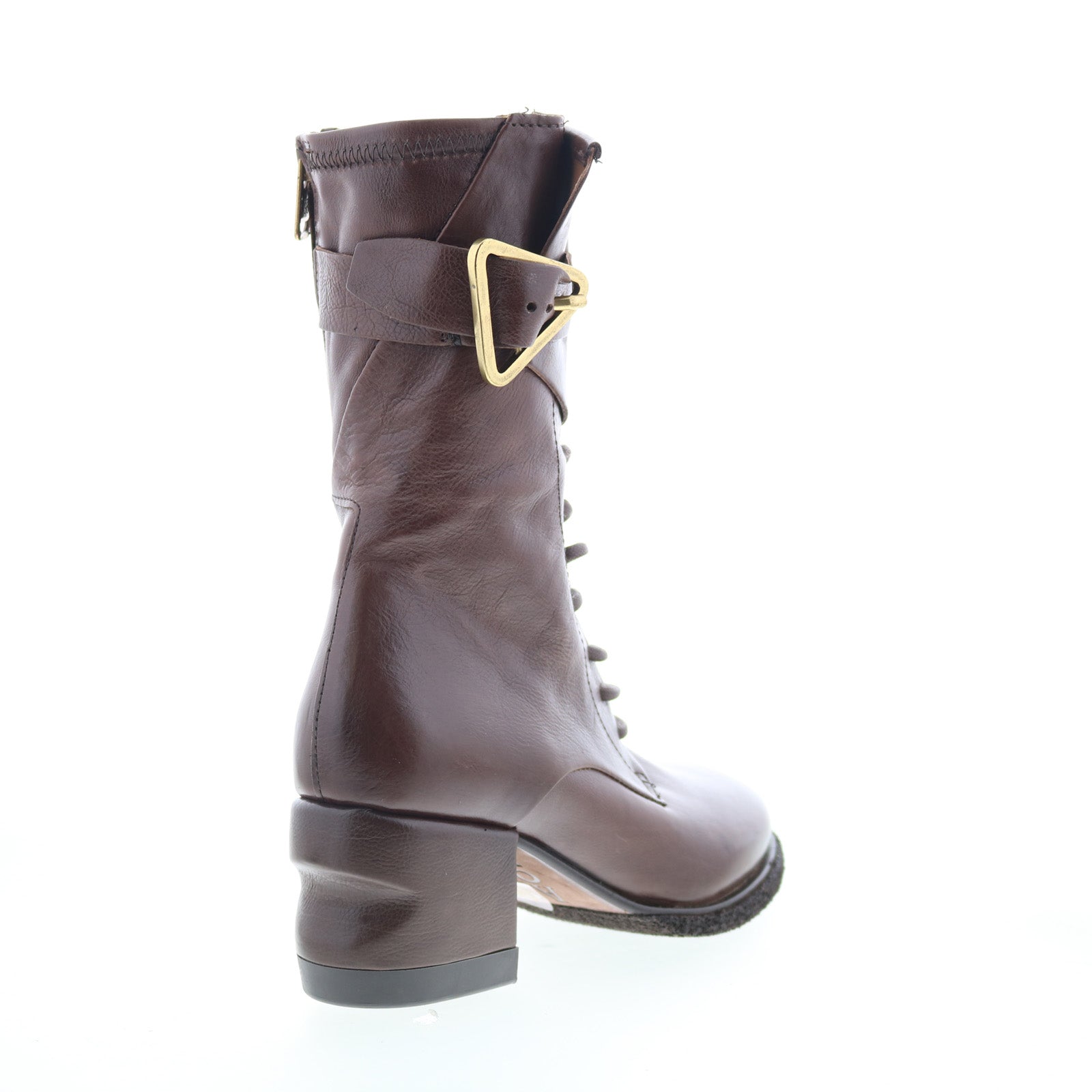 Layne Womens Brown Leather Zipper Casual Dress Boots