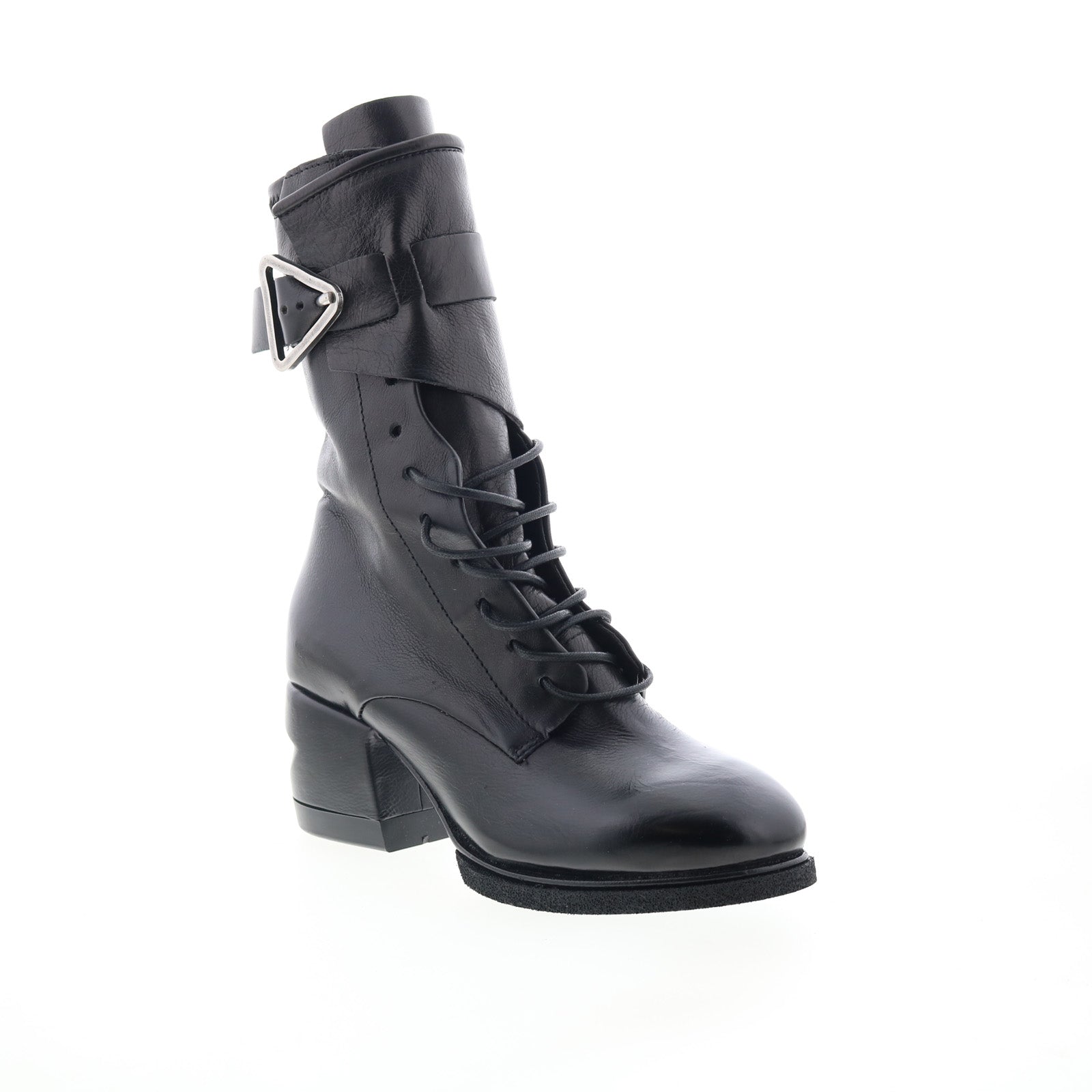 Layne Womens Black Leather Zipper Casual Dress Boots