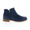 Aetrex Mila LB305 Womens Blue Suede Zipper Casual Dress Boots
