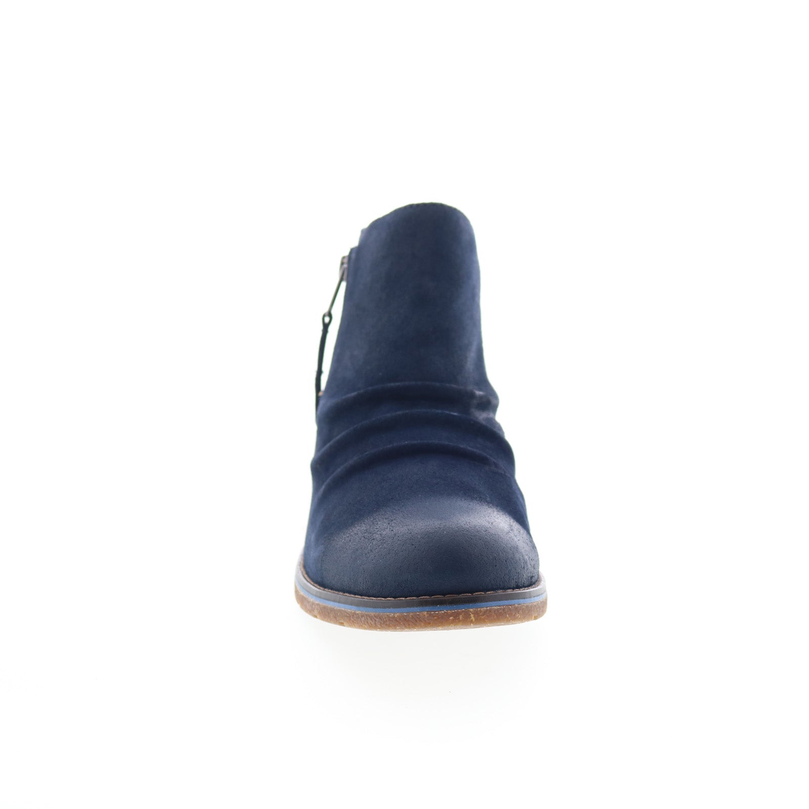 Aetrex Mila LB305 Womens Blue Suede Zipper Casual Dress Boots