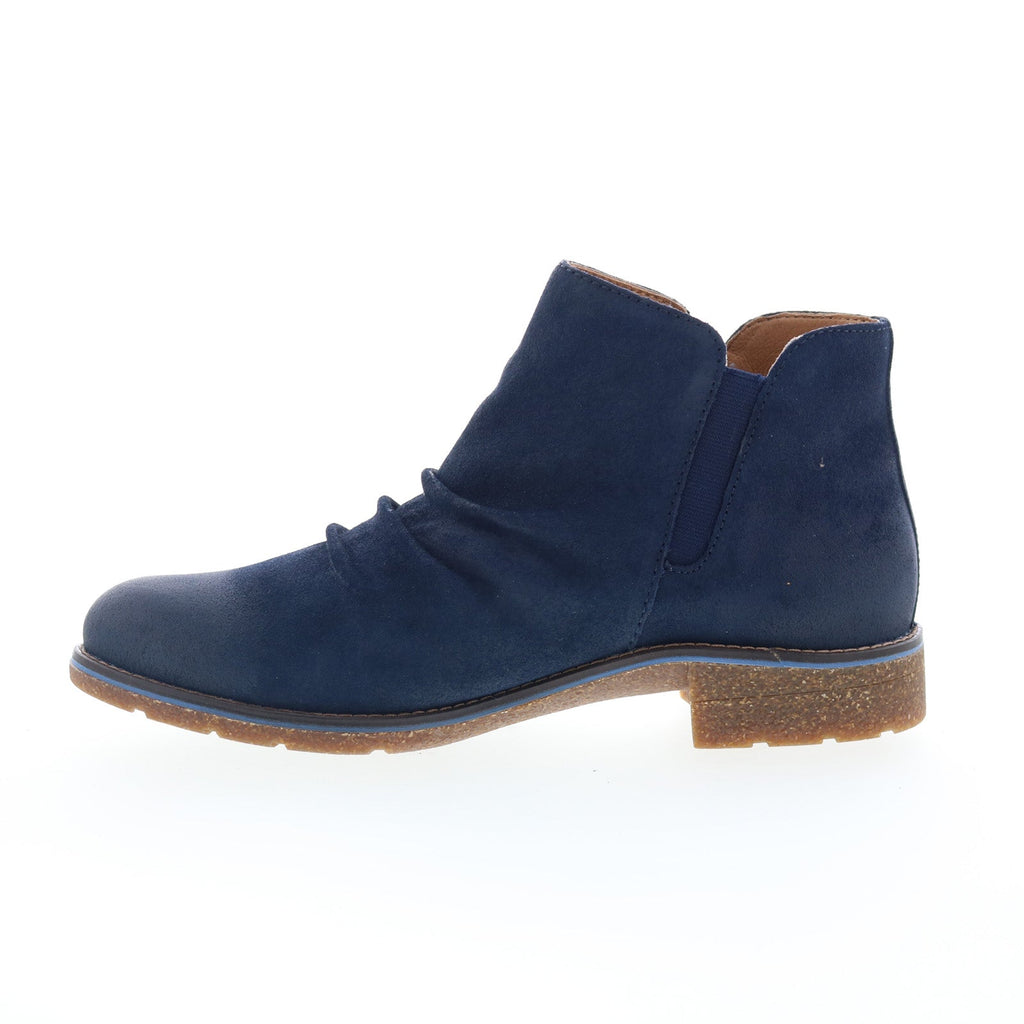 Aetrex Mila LB305 Womens Blue Suede Zipper Casual Dress Boots