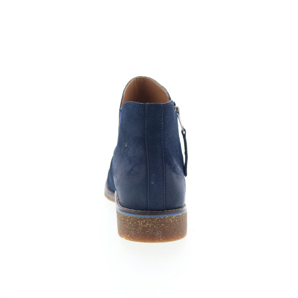 Aetrex Mila LB305 Womens Blue Suede Zipper Casual Dress Boots