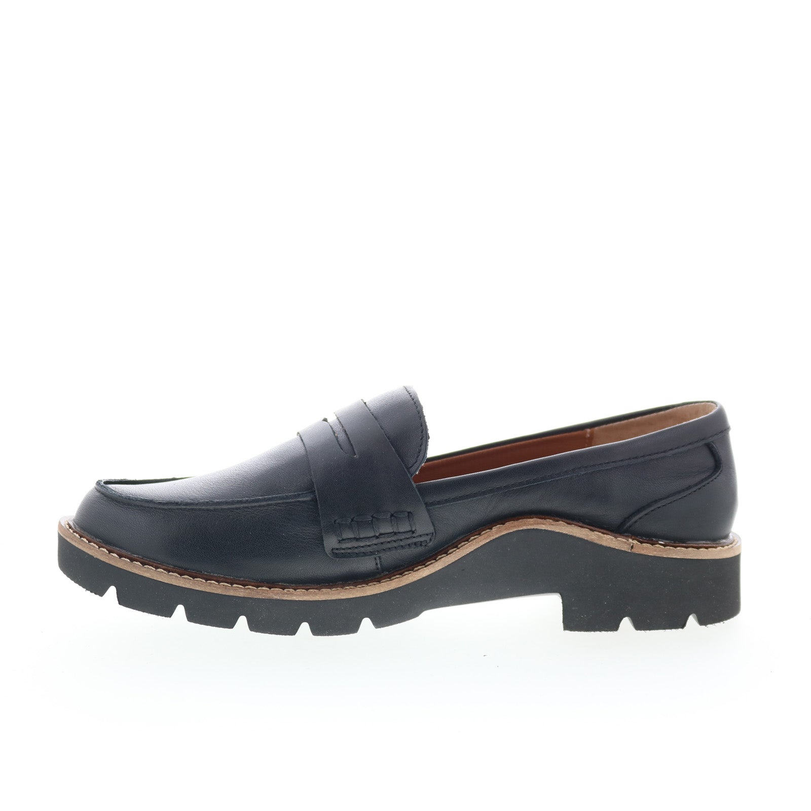 Aetrex Collette LL100W Womens Black Leather Loafers & Slip Ons Penny Shoes
