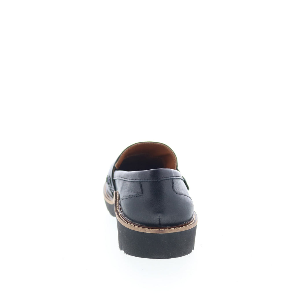 Aetrex Collette LL100W Womens Black Leather Loafers & Slip Ons Penny Shoes