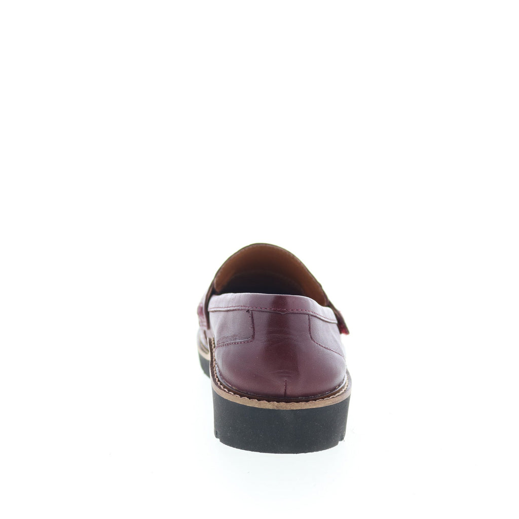 Aetrex Collette LL109W Womens Burgundy Leather Loafers & Slip Ons Penny Shoes