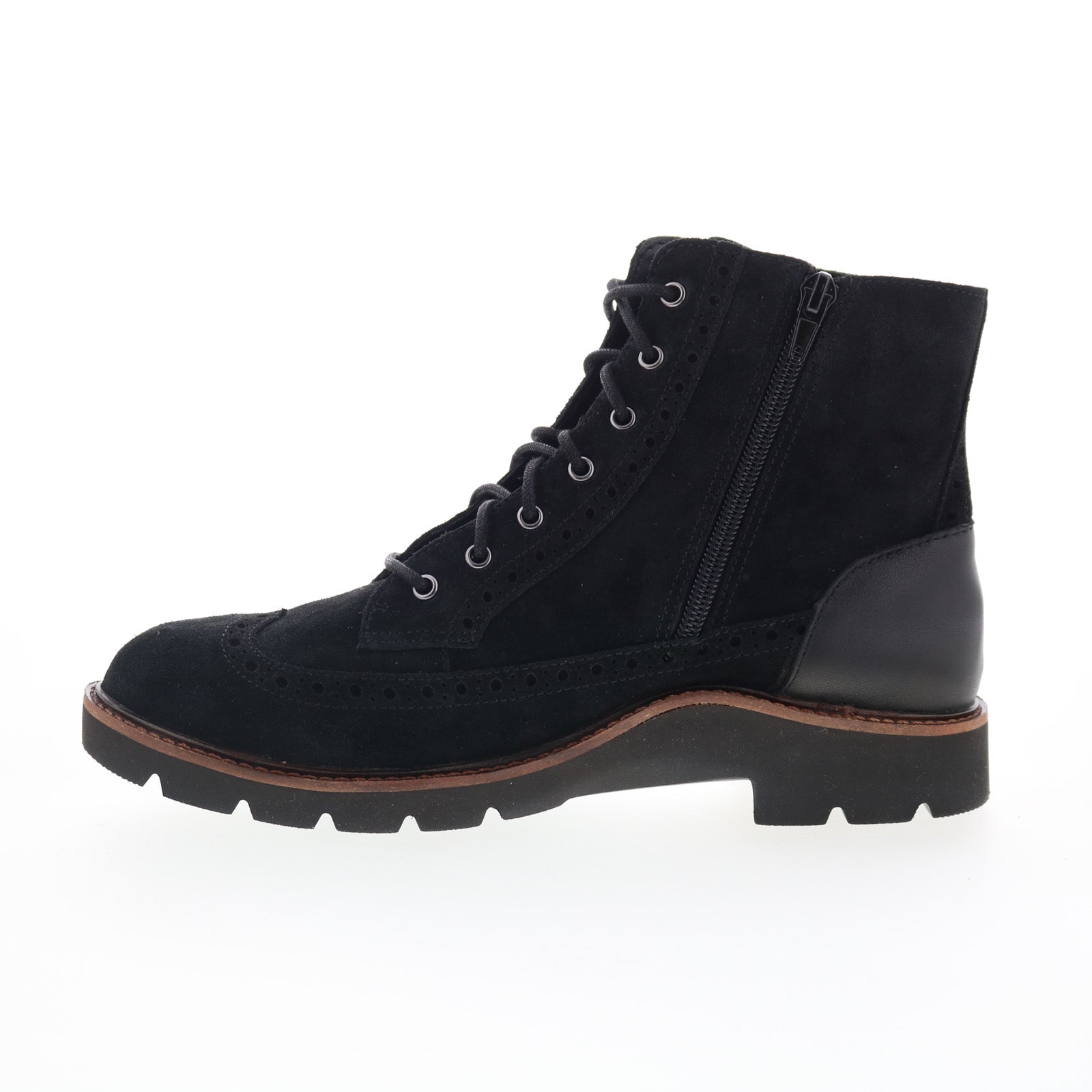 Aetrex Margot LL500W Womens Black Suede Zipper Ankle & Booties Boots