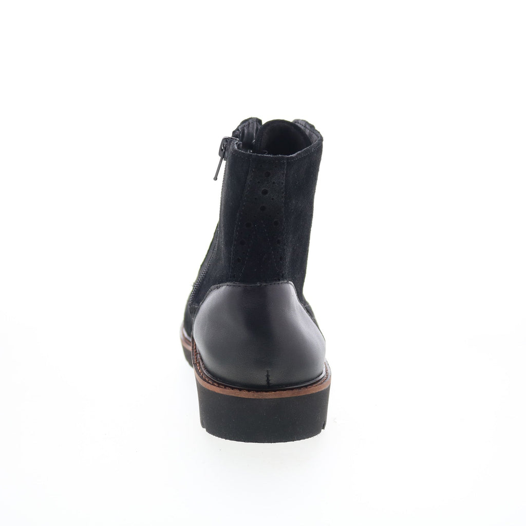 Aetrex Margot LL500W Womens Black Suede Zipper Ankle & Booties Boots
