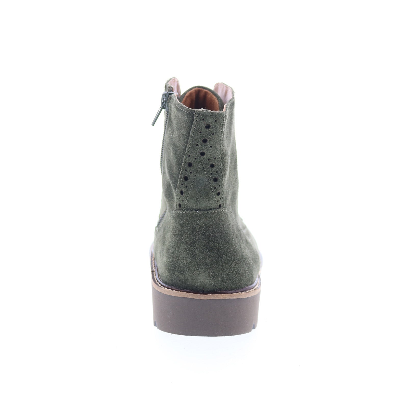 Aetrex Margot LL504 Womens Green Suede Lace Up Casual Dress Boots