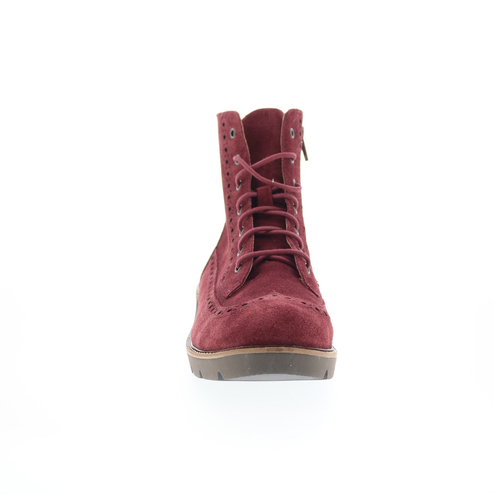 Aetrex Margot LL509 Womens Red Suede Lace Up Casual Dress Boots