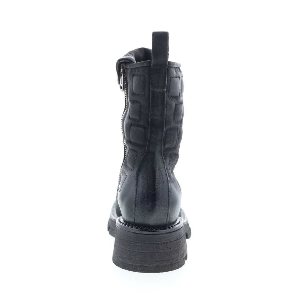 Lockwood Womens Black Leather Lace Up Casual Dress Boots
