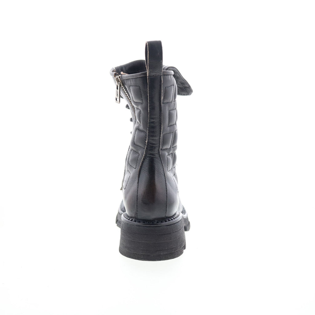 Lockwood Womens Black Leather Zipper Casual Dress Boots