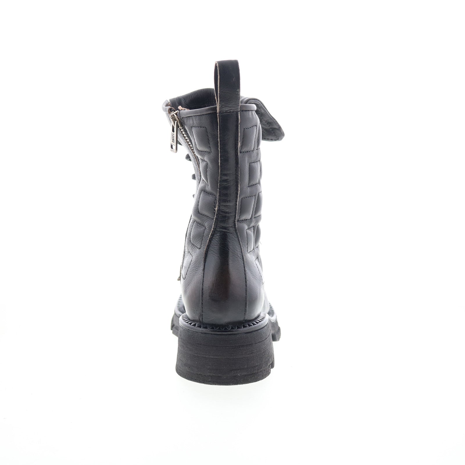 Lockwood Womens Black Leather Zipper Casual Dress Boots