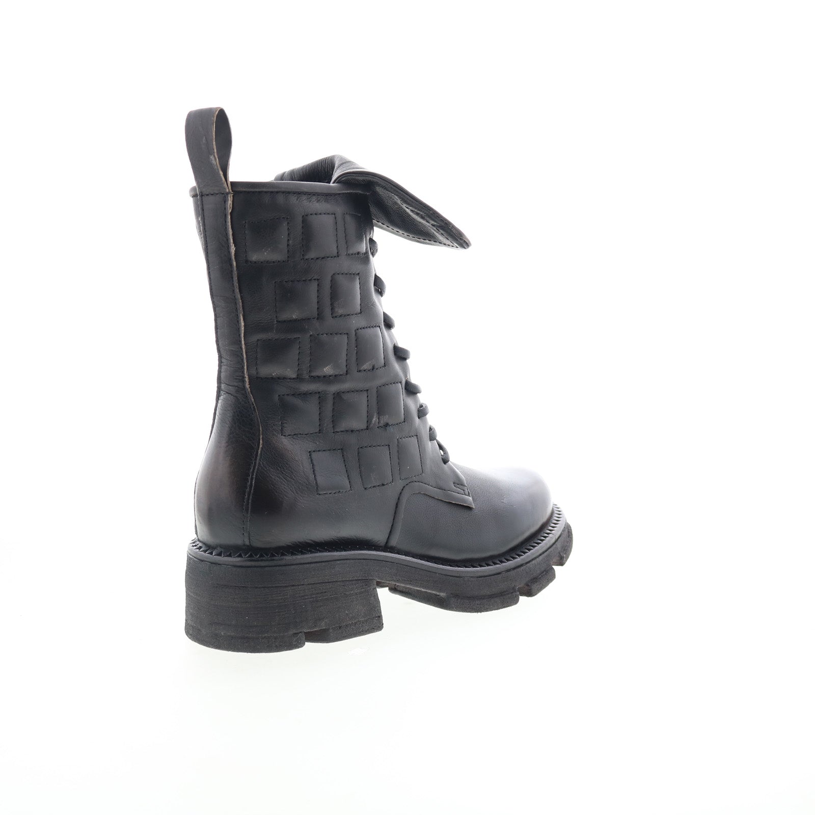 Lockwood Womens Black Leather Zipper Casual Dress Boots