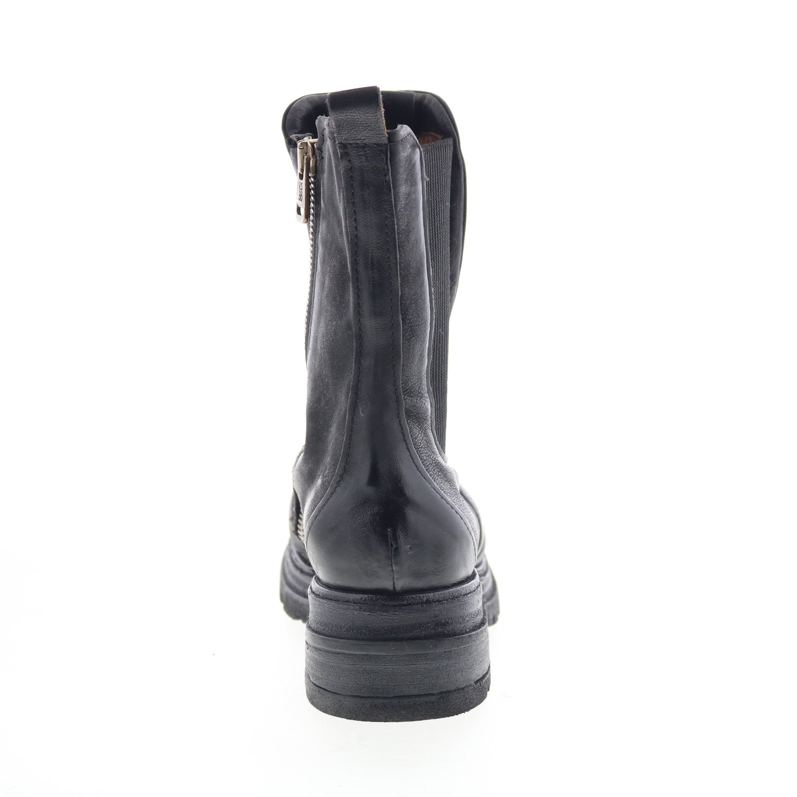 Lowe Womens Black Leather Zipper Casual Dress Boots