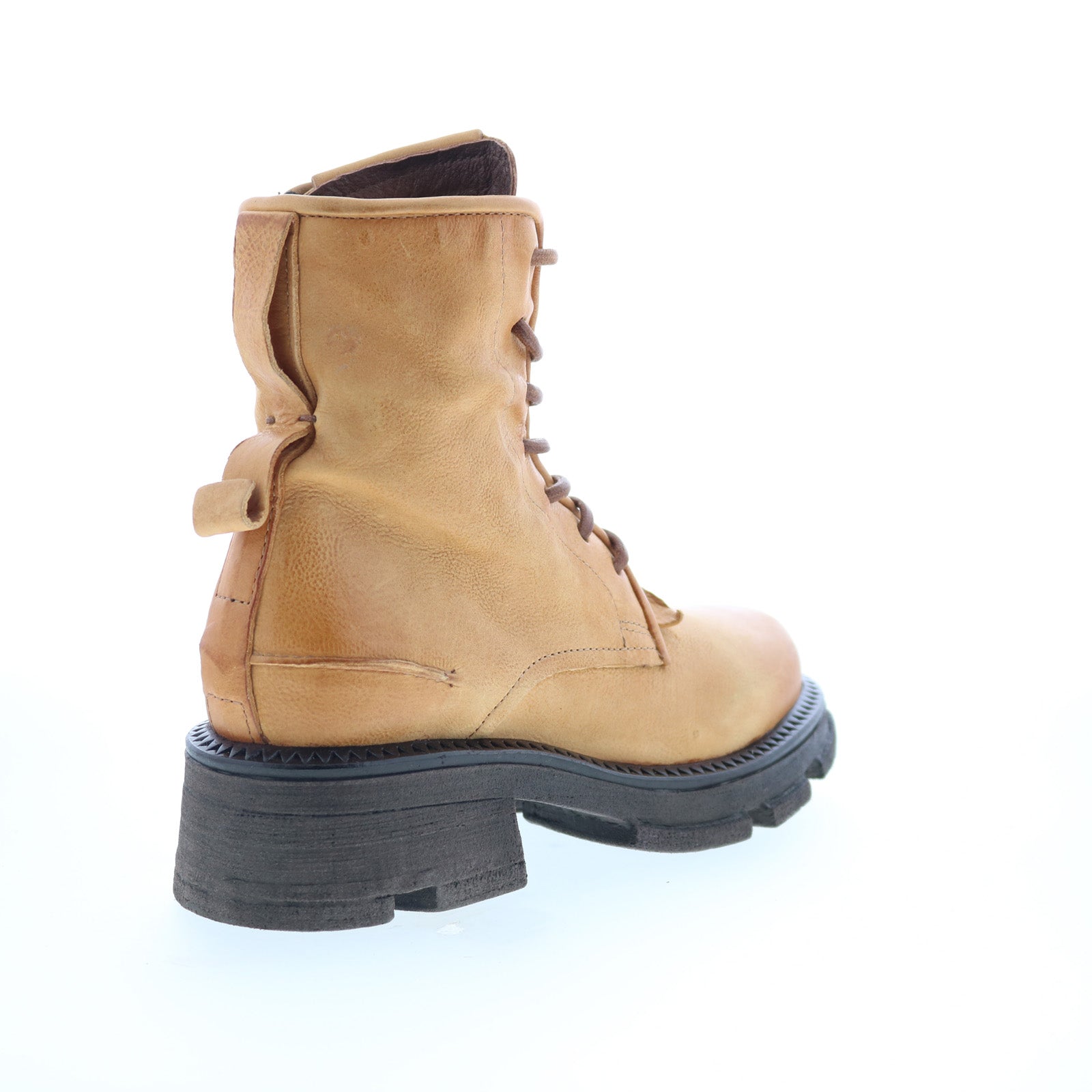 Lukie Womens Brown Leather Lace Up Casual Dress Boots